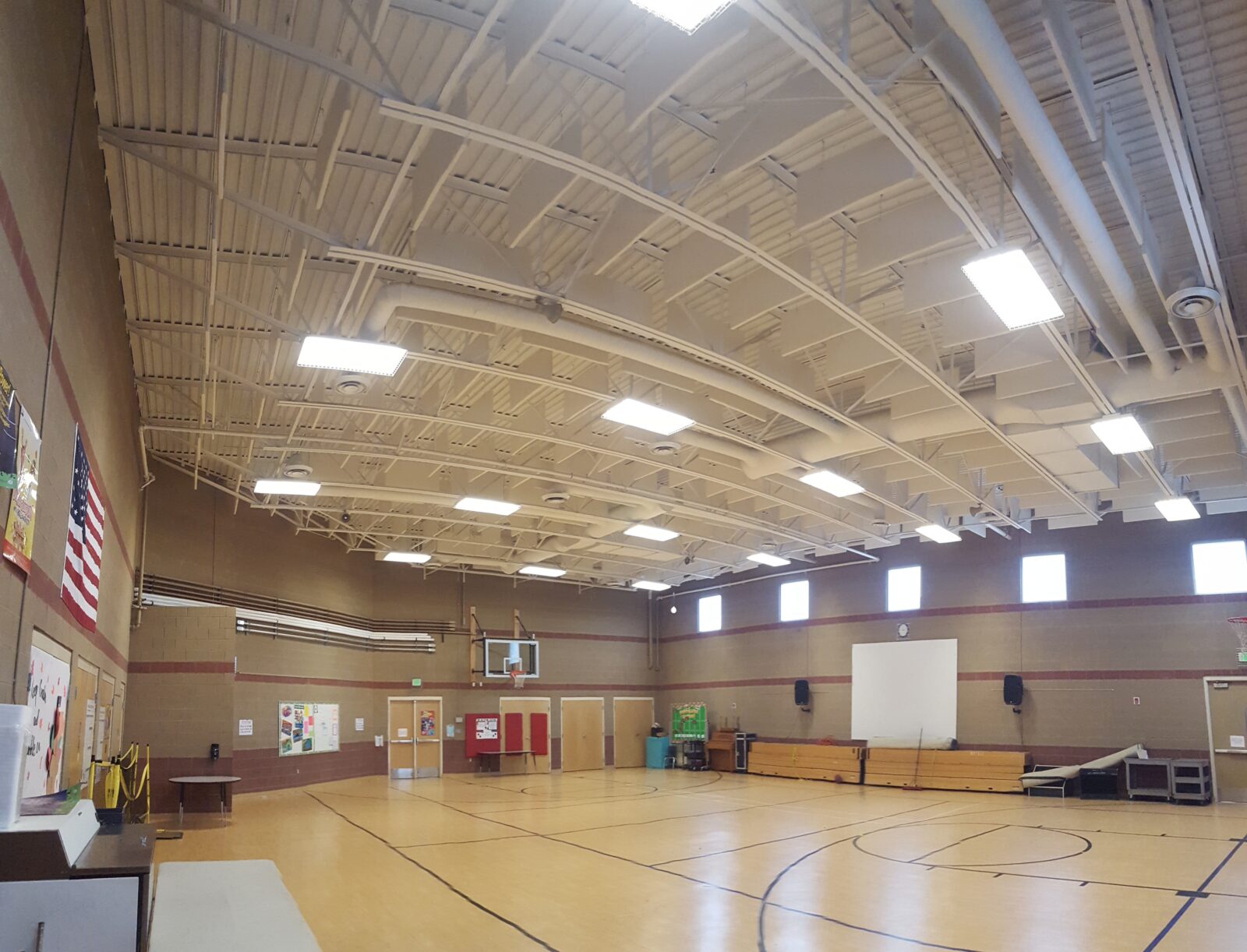 soundproofing a gymnasium with acoustic baffles