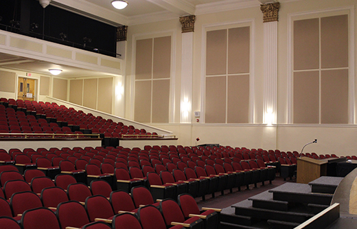 Acoustic Sound Panels to Capture Echoes in an Auditorium or Sanctuary