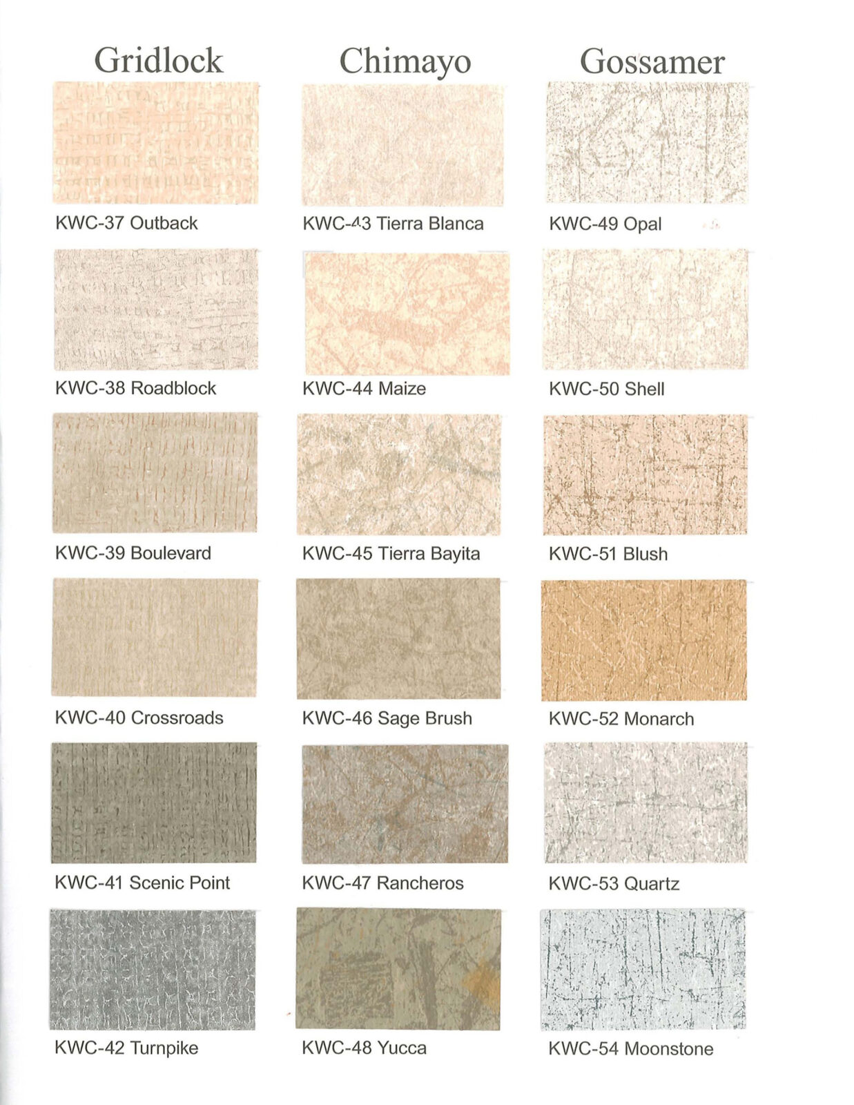 One Point Partitions Color Chart