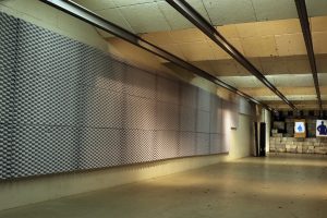 indoor gun range soundproofing with acoustic foam panels