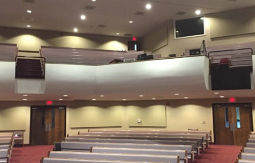 sanctuary acoustics improve with wall mounted acoustic panels