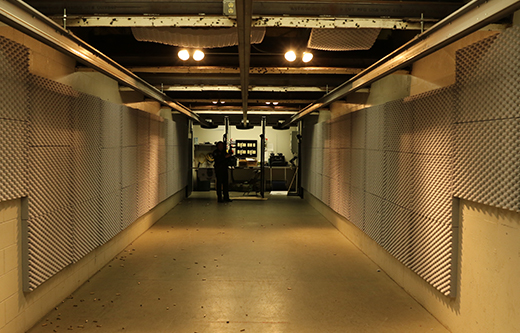 gun range soundproofing with acoustic foam panels