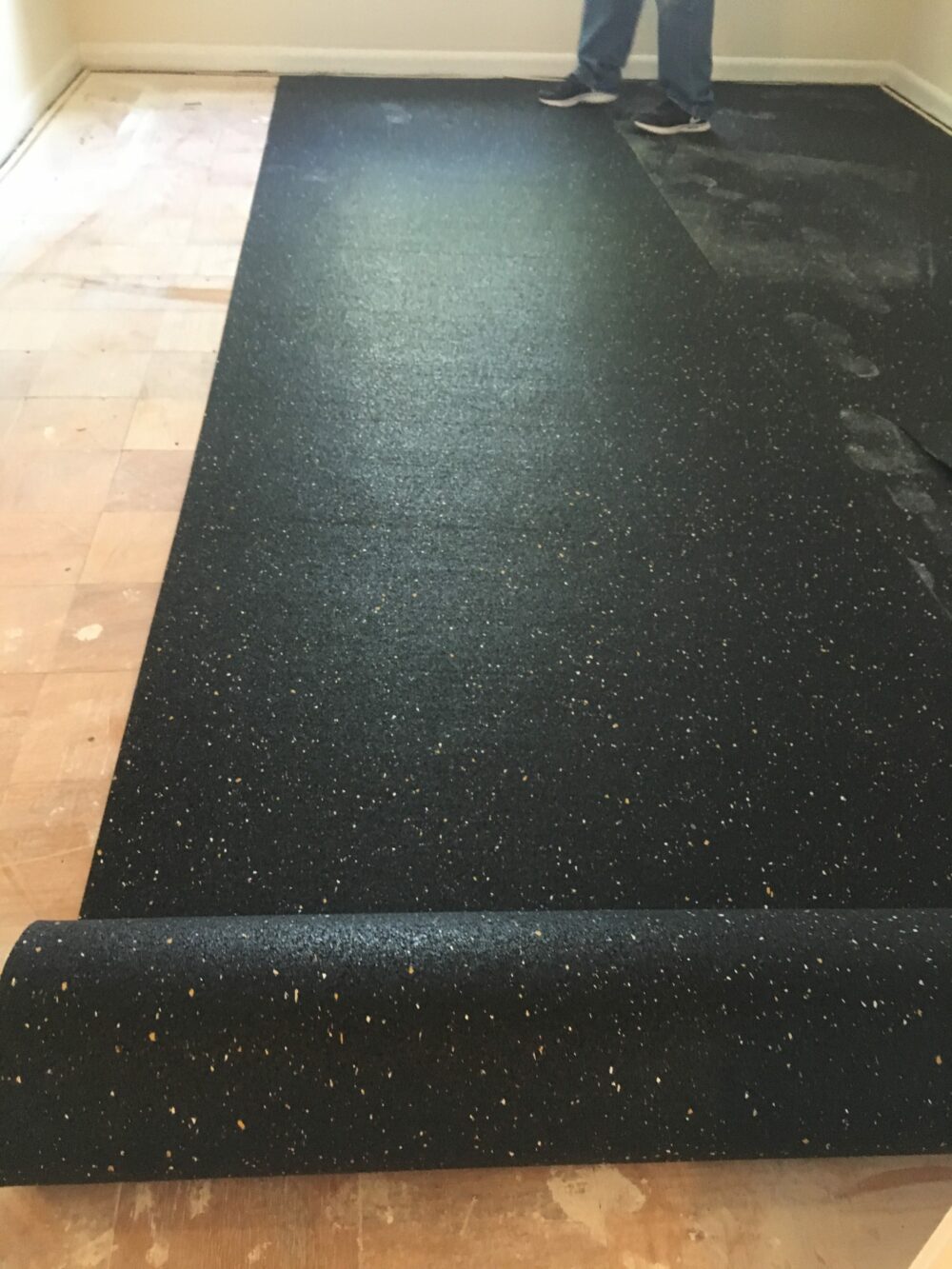 Floor soundproofing with Floorfighter underlay