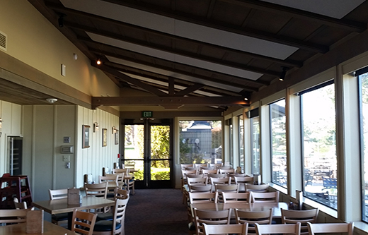 restaurant soundproofing with sound panels that retrofit to a ceiling