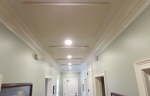 ceiling sound panels improve sound quality in loud office space