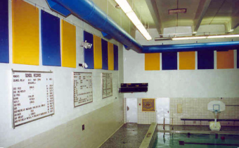 natatorium soundproofing with wall mounted sound panels