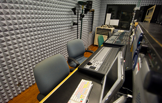 broadcast and recording studio soundproofing with Pyramid foam panels