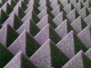 pyramid foam absorbs echo