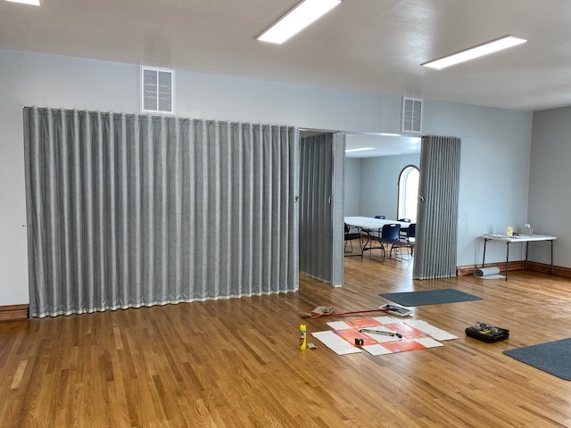 Room Divider Sound Barrier Curtain System